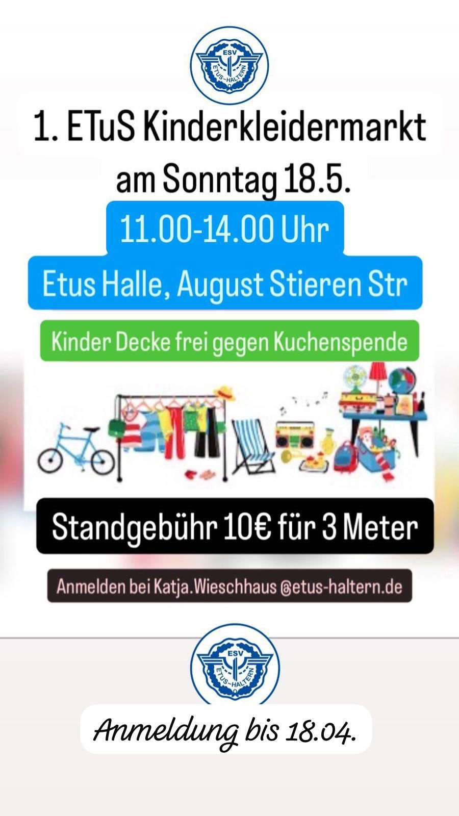 Anmeldung Kinder Trödelmarkt